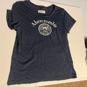 Vintage Y2K Abercrombie & Fitch Dark Blue Logo Tee